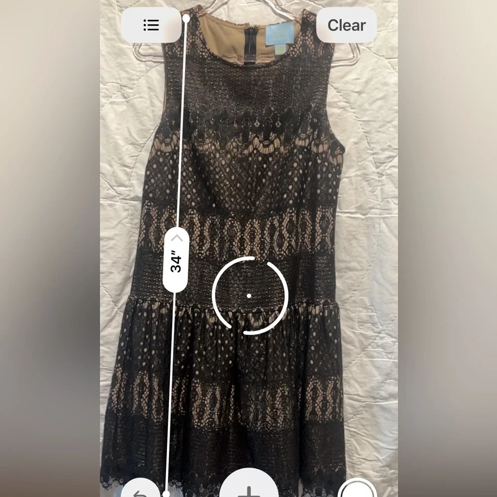 CeCe by Cynthia Steffe black lace dress 
size 4 - Picture 10 of 12